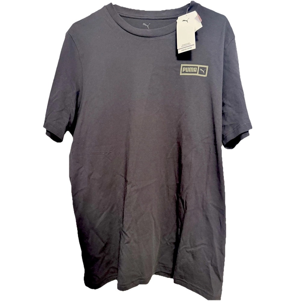 Men's NWT Navy Puma Short Sleeve Short Large
